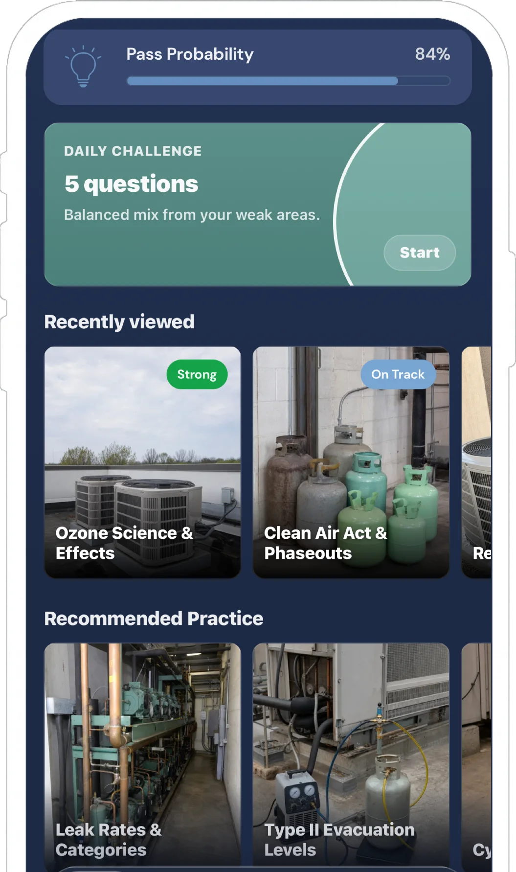 EPA 608 Pro weak-area practice